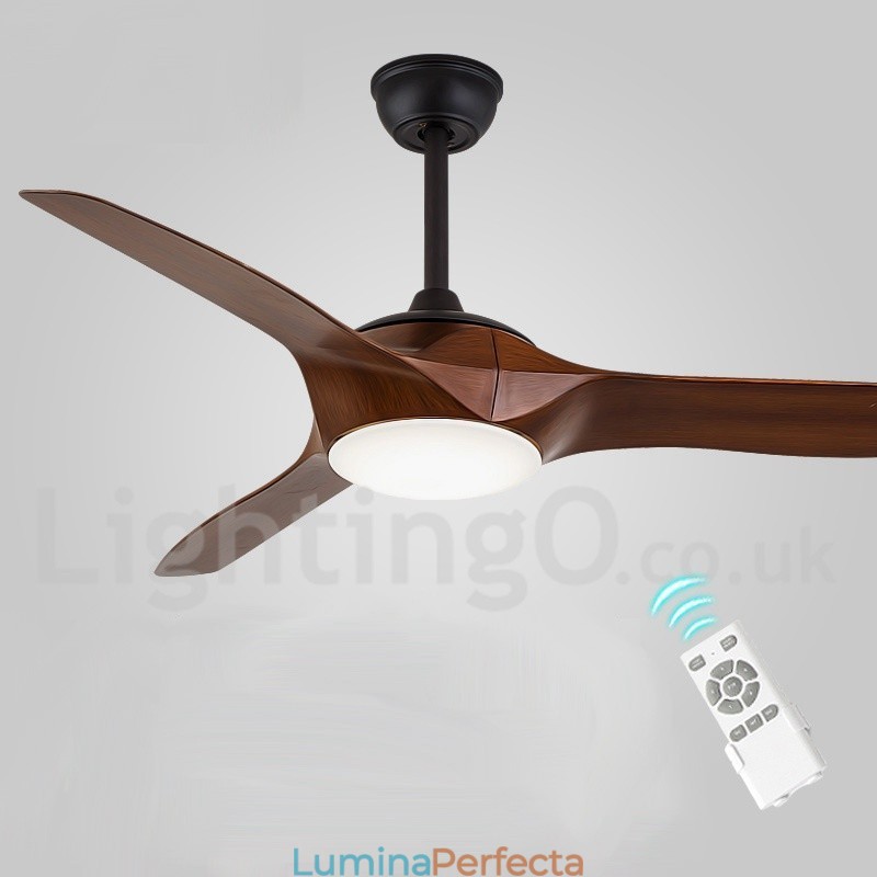 Ventilator de tavan în stil european, modern și contemporan, de 52 inchi