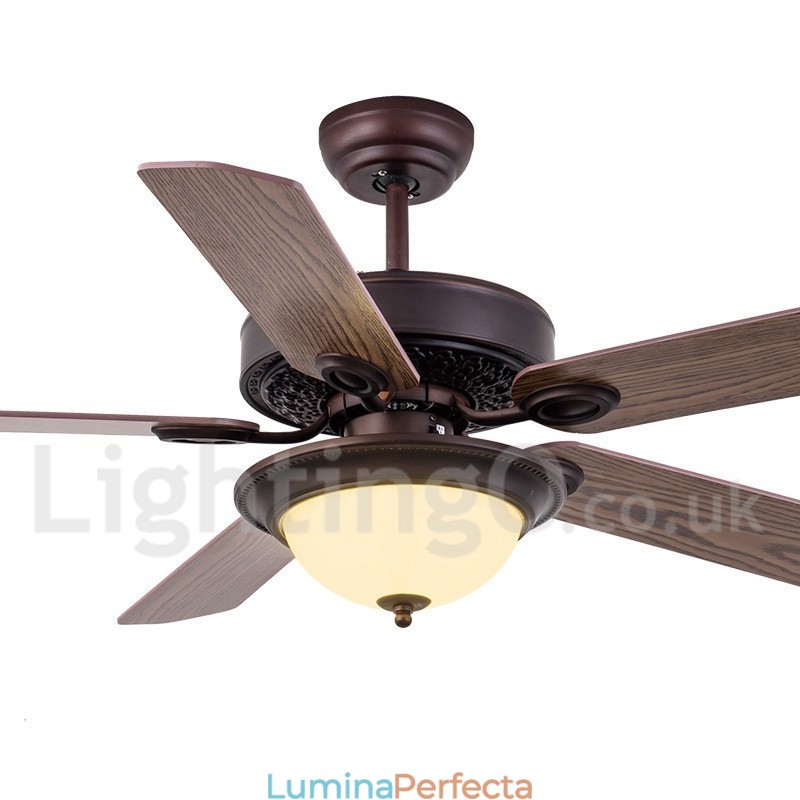 42" 48" 52" Country Retro Rustic Lodge Vintage Ventilator de tavan