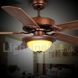 48" 52" Country Retro Rustic Lodge Vintage Ventilator de tavan