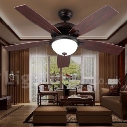 52" Country Retro Rustic Lodge Vintage Ventilator de tavan