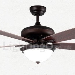 52" Country Retro Rustic Lodge Vintage Ventilator de tavan