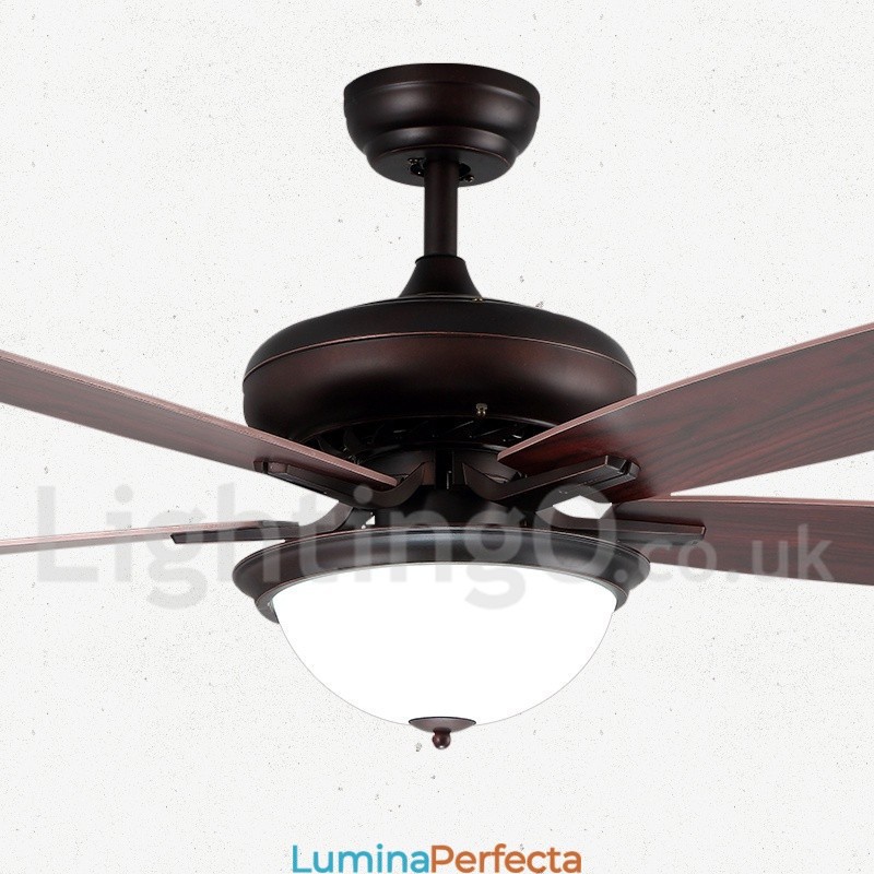 52" Country Retro Rustic Lodge Vintage Ventilator de tavan