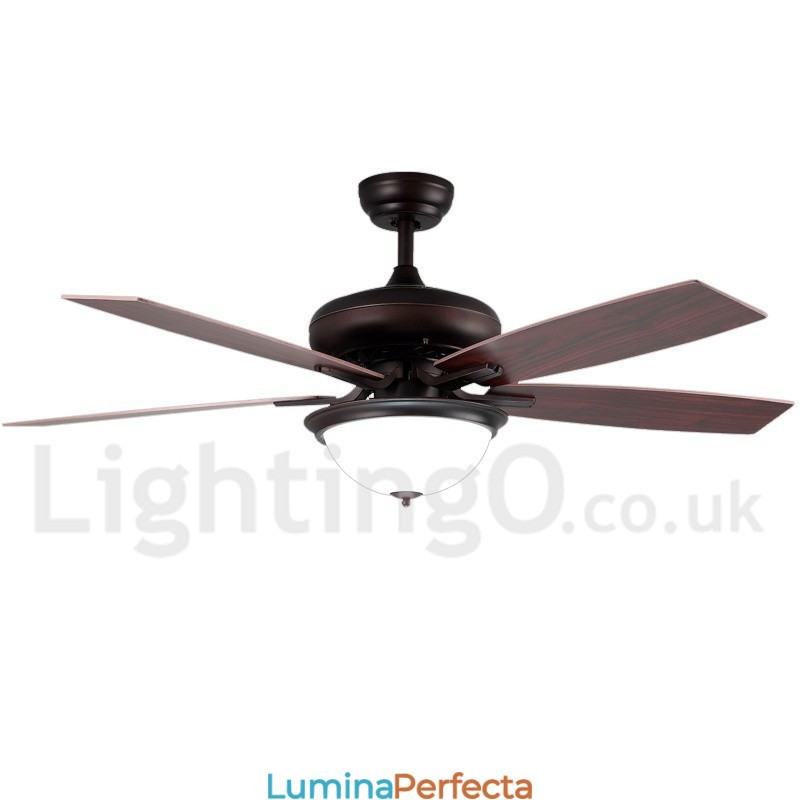 52" Country Retro Rustic Lodge Vintage Ventilator de tavan