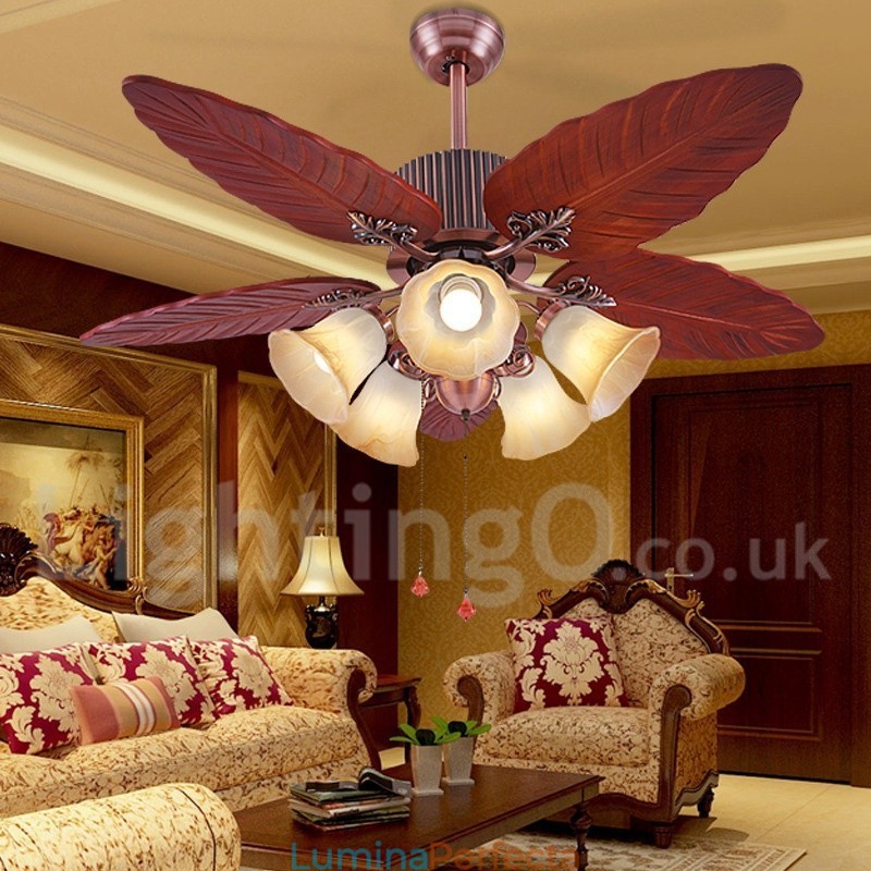 48" Country Retro Rustic Lodge Vintage Ventilator de tavan