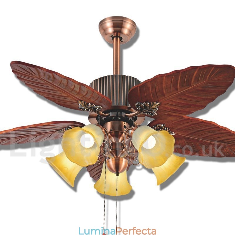48" Country Retro Rustic Lodge Vintage Ventilator de tavan