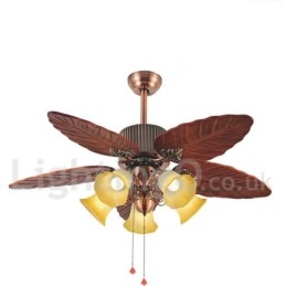 48" Country Retro Rustic Lodge Vintage Ventilator de tavan