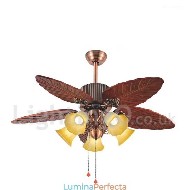 48" Country Retro Rustic Lodge Vintage Ventilator de tavan