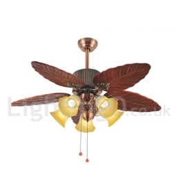 48" Country Retro Rustic Lodge Vintage Ventilator de tavan