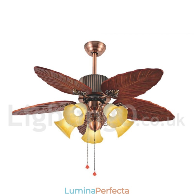 48" Country Retro Rustic Lodge Vintage Ventilator de tavan