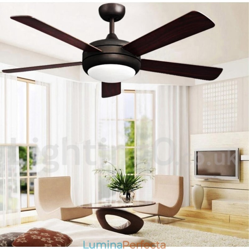 Ventilator de tavan vintage în stil european de 52 inchi