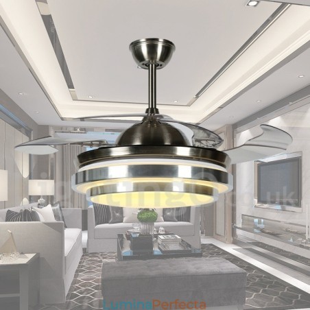 Ventilator de tavan modern și contemporan în stil european de 36 inchi Ventilator de tavan modern și contemporan în stil european de 36 inchi