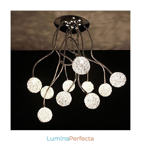 Plafon simplu din fier, fier rotund, lampă creativă Lampă din sârmă de aluminiu Plafon simplu din fier, fier rotund, lampă creativă Lampă din sârmă de aluminiu