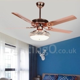 Ventilator de tavan modern și contemporan în stil european de 52 inchi
