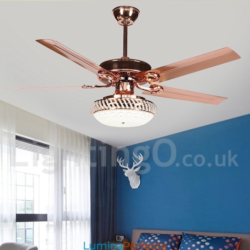 Ventilator de tavan modern și contemporan în stil european de 52 inchi