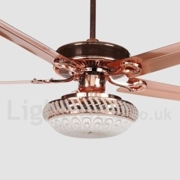 Ventilator de tavan modern și contemporan în stil european de 52 inchi