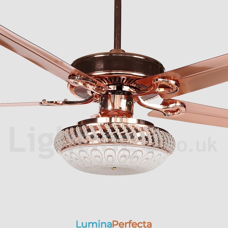Ventilator de tavan modern și contemporan în stil european de 52 inchi