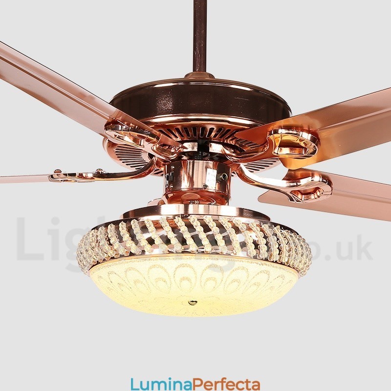Ventilator de tavan modern și contemporan în stil european de 52 inchi