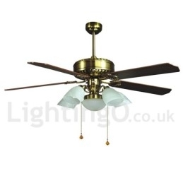 Ventilator de tavan modern și contemporan în stil european de 52 inchi