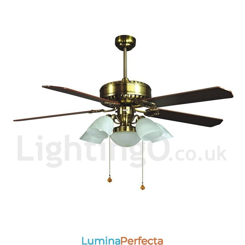Ventilator de tavan modern și contemporan în stil european de 52 inchi