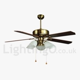 Ventilator de tavan modern și contemporan în stil european de 52 inchi
