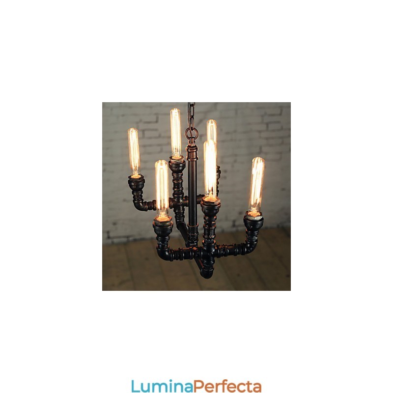 Candelabru Mini Stil Rustic Lodge Retro Metal