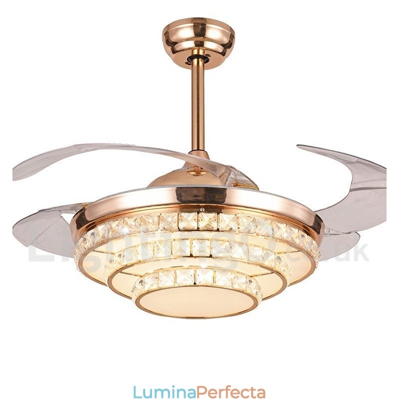 Ventilator de tavan modern și contemporan în stil european de 42 inchi
