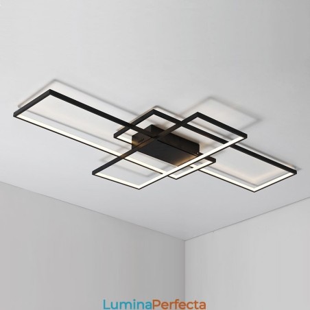 Plafoniera modernă, contemporană, cu pictură din aluminiu, Lampă de perete cu montare încasată, cu dimmer cu telecomandă pentru camera de zi, dormitor, poate fi folosită și ca lumină de perete Plafoniera modernă, contemporană, cu pictură din aluminiu, Lampă de perete cu montare încasată, cu dimmer cu telecomandă pentru camera de zi, dormitor, poate fi folosită și ca lumină de perete