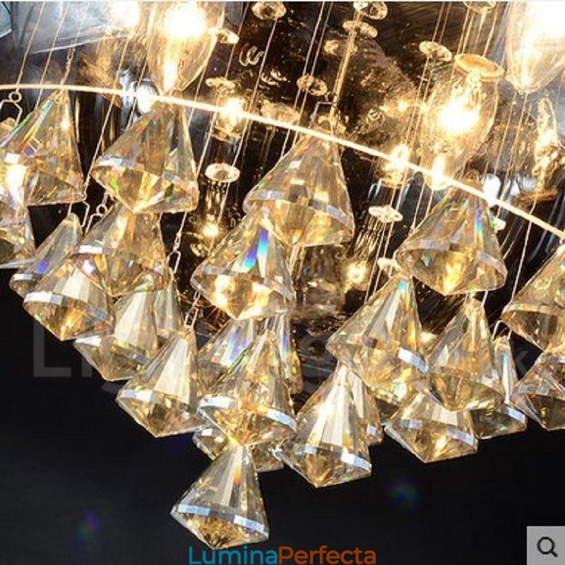 Lampă suspendată pentru magazin de iluminat din cristal modern și contemporan