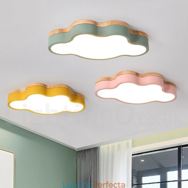 Plafoniera Macaron Multicolor Modern Contemporan Otel Plafon Lemn