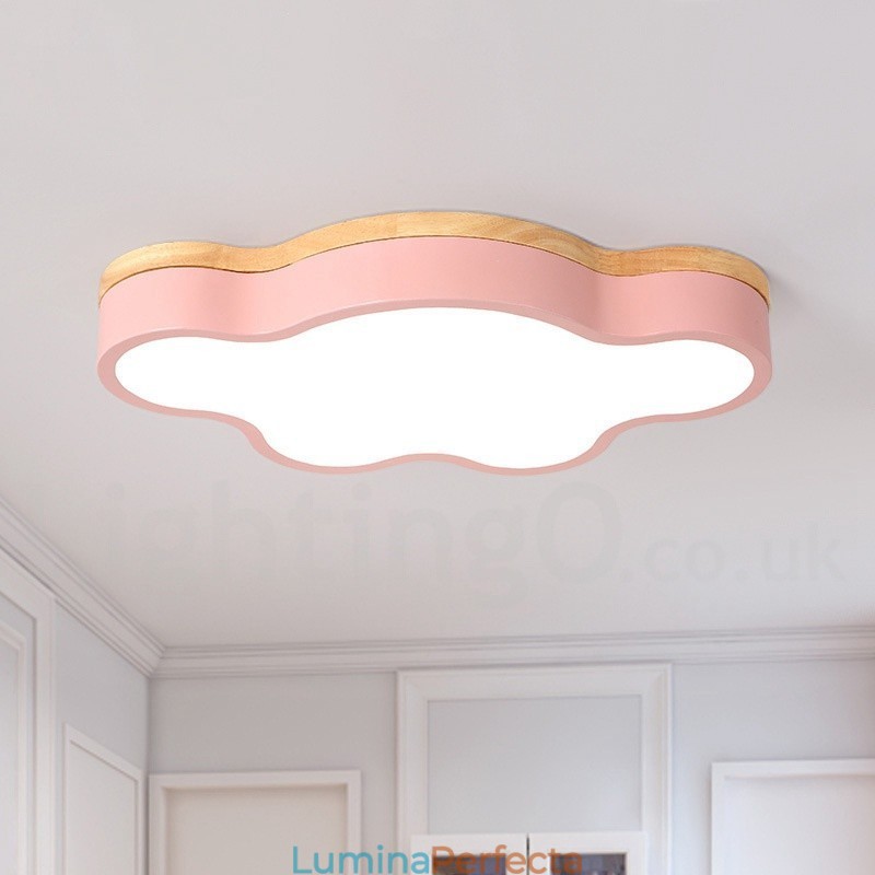 Plafoniera Macaron Multicolor Modern Contemporan Otel Plafon Lemn