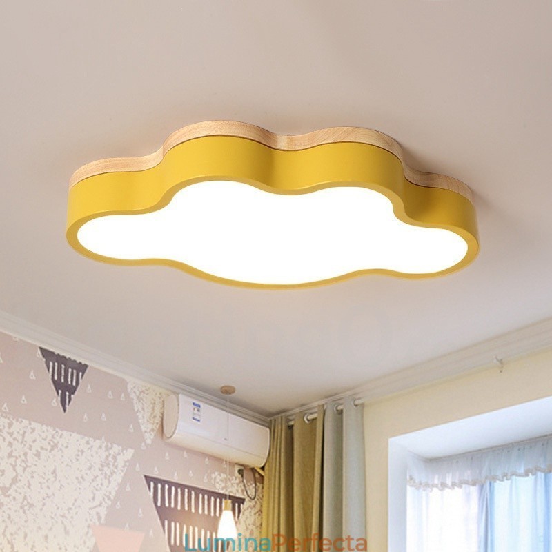 Plafoniera Macaron Multicolor Modern Contemporan Otel Plafon Lemn
