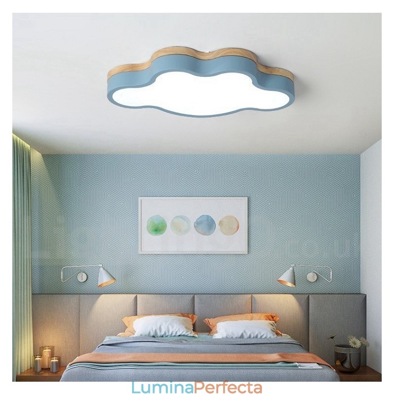 Plafoniera Macaron Multicolor Modern Contemporan Otel Plafon Lemn