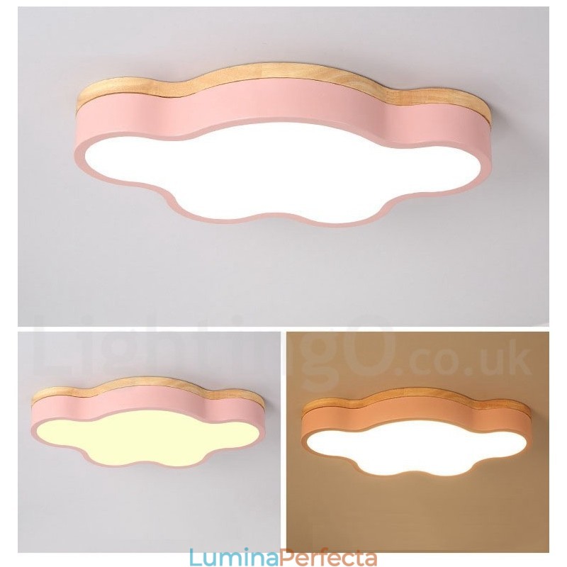 Plafoniera Macaron Multicolor Modern Contemporan Otel Plafon Lemn