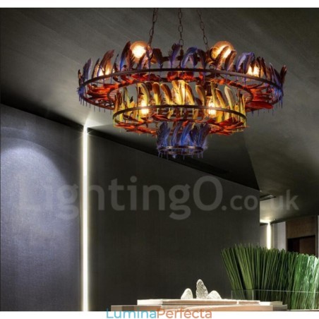 Magazin de iluminat retro din oțel Candelabru cu suspendare Magazin de iluminat retro din oțel Candelabru cu suspendare