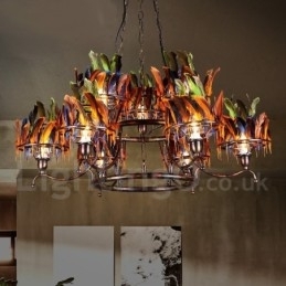 Magazin de iluminat retro din oțel Candelabru cu suspendare