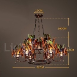 Magazin de iluminat retro din oțel Candelabru cu suspendare