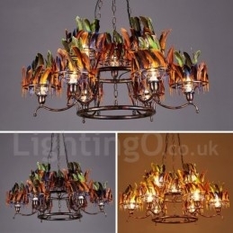 Magazin de iluminat retro din oțel Candelabru cu suspendare
