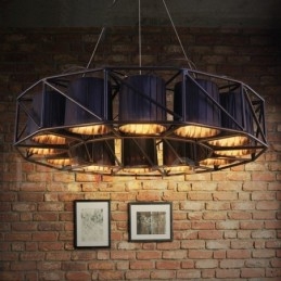 Magazin de iluminat din oțel în stil industrial Candelabru cu suspendare