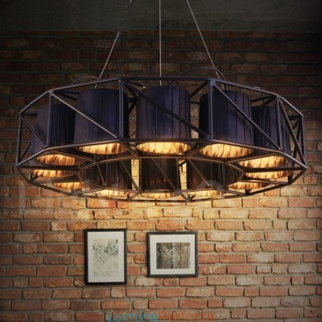 Magazin de iluminat din oțel în stil industrial Candelabru cu suspendare Magazin de iluminat din oțel în stil industrial Candelabru cu suspendare