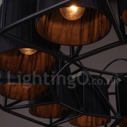 Magazin de iluminat din oțel în stil industrial Candelabru cu suspendare
