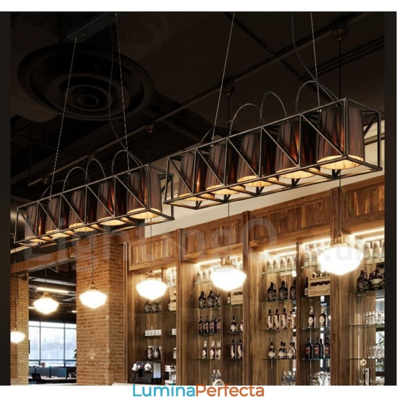 Magazin de iluminat din oțel în stil industrial Candelabru cu suspendare