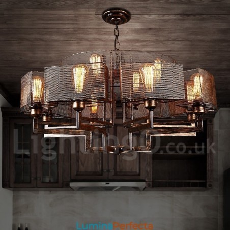 Magazin de iluminat din oțel în stil industrial Candelabru cu suspendare Magazin de iluminat din oțel în stil industrial Candelabru cu suspendare