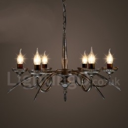 Magazin de iluminat din oțel în stil industrial Candelabru cu suspendare