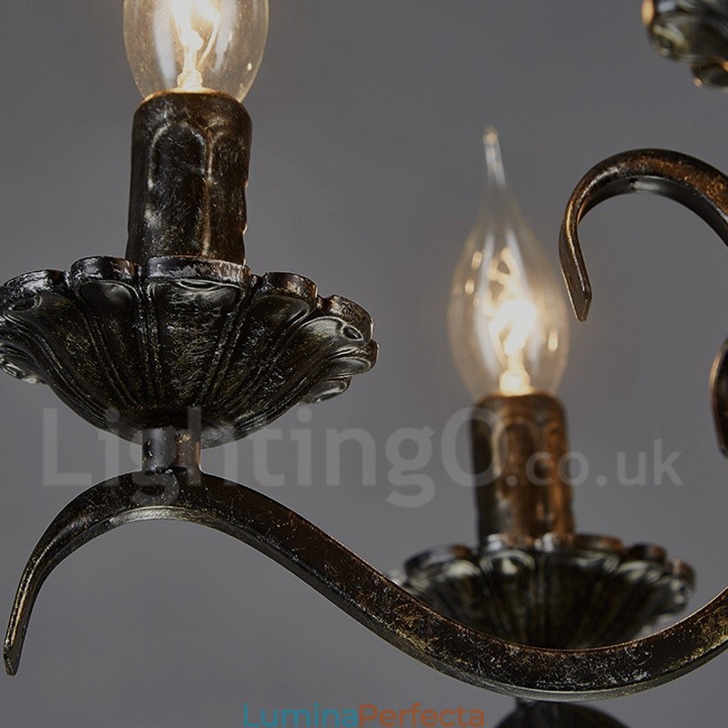 Magazin de iluminat din oțel în stil industrial Candelabru cu suspendare