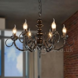 Magazin de iluminat din oțel în stil industrial Candelabru cu suspendare