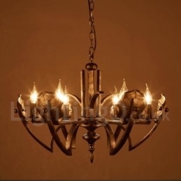 Magazin de iluminat din oțel în stil industrial Candelabru cu suspendare