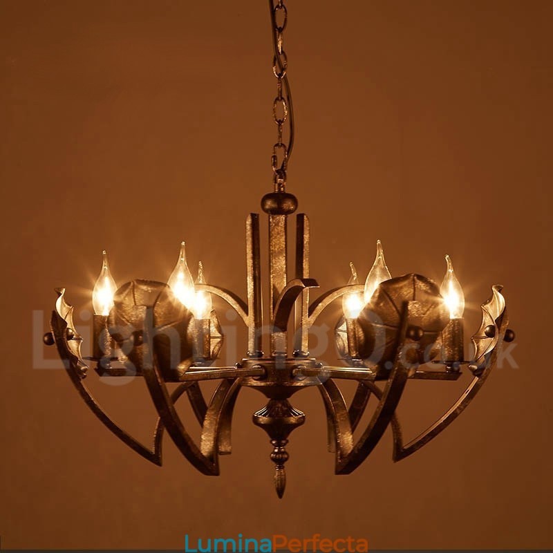 Magazin de iluminat din oțel în stil industrial Candelabru cu suspendare