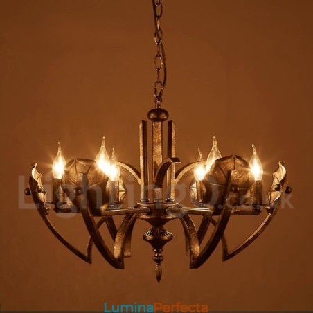 Magazin de iluminat din oțel în stil industrial Candelabru cu suspendare Magazin de iluminat din oțel în stil industrial Candelabru cu suspendare