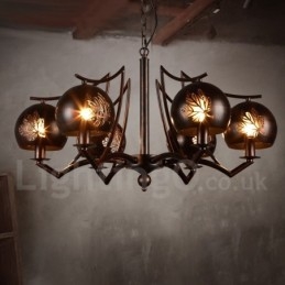 Magazin de iluminat din oțel în stil industrial Candelabru cu suspendare