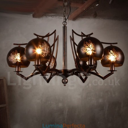 Magazin de iluminat din oțel în stil industrial Candelabru cu suspendare Magazin de iluminat din oțel în stil industrial Candelabru cu suspendare